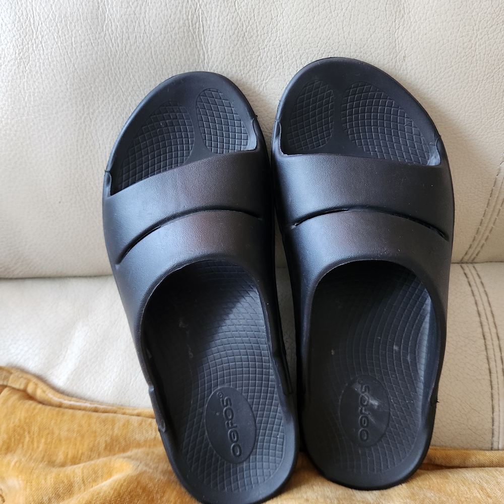 Black Slide Sandals